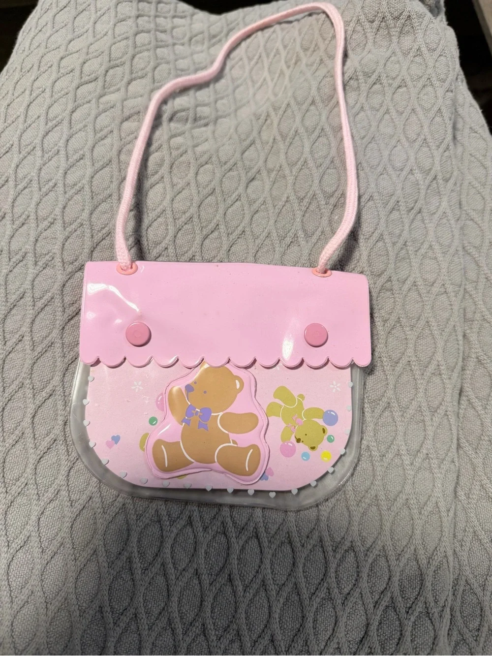 Sanrio Tweedle Dee Bear purse stationery Vintage 80’s/90’s